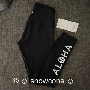 New Lululemon Align HR Pant 25” ALOHA Hawaii Exclusive 🌺